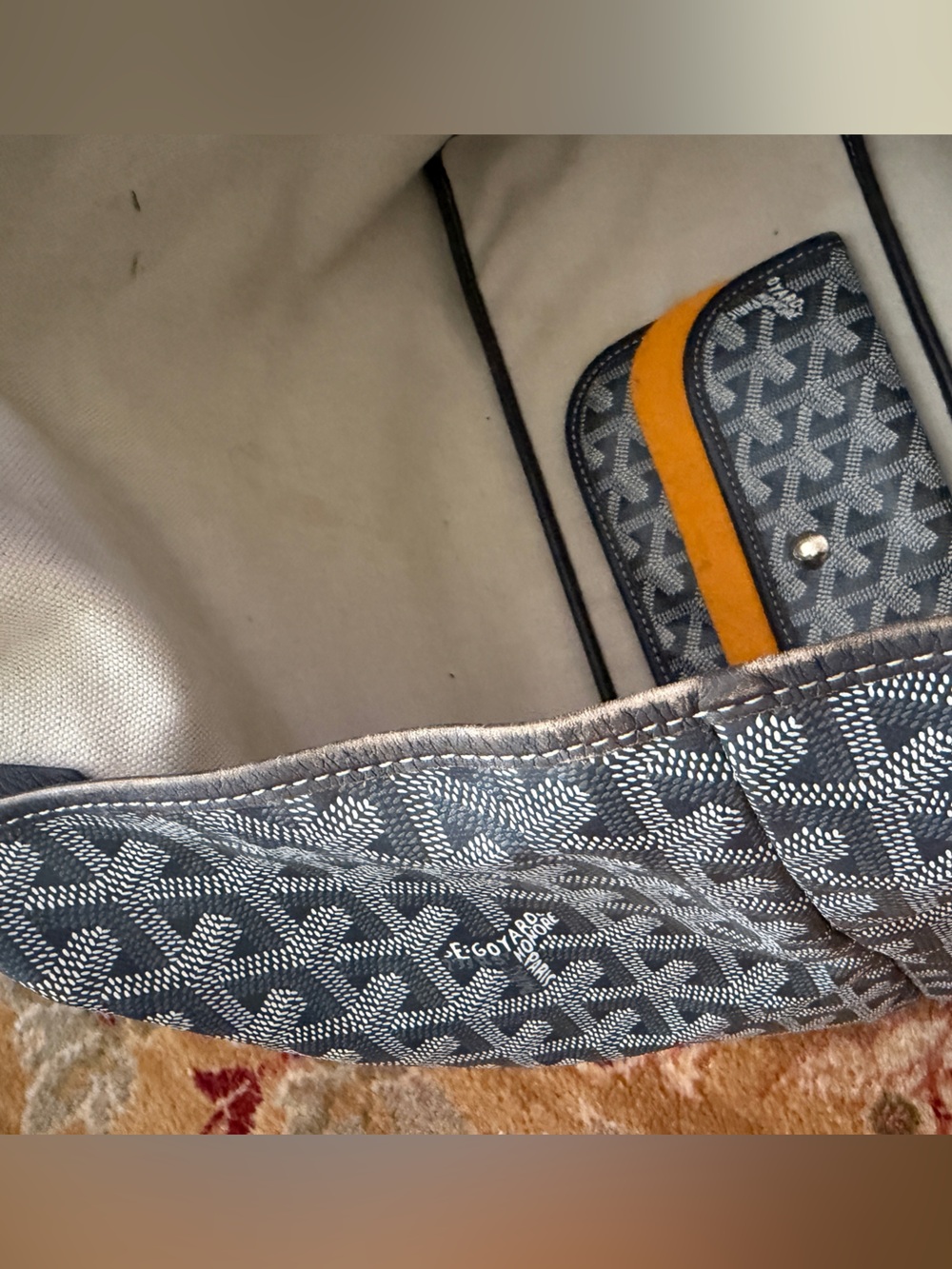 Authentic Full Set Goyard Saint Louis in Gray with Wallet - Picture 9 of 10